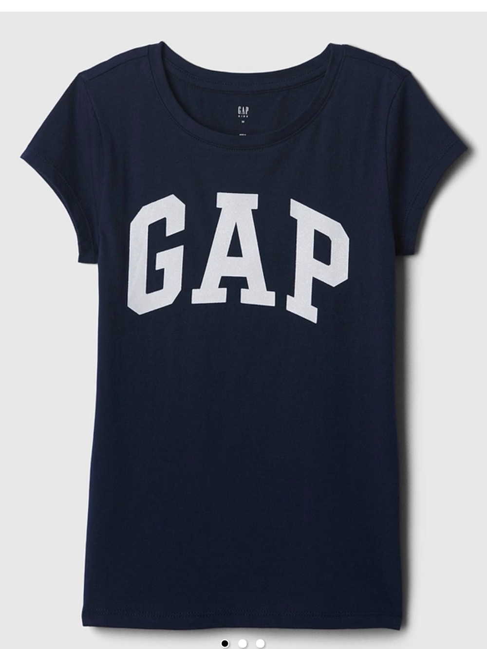 GAP Factory Navy Tee with White Logo